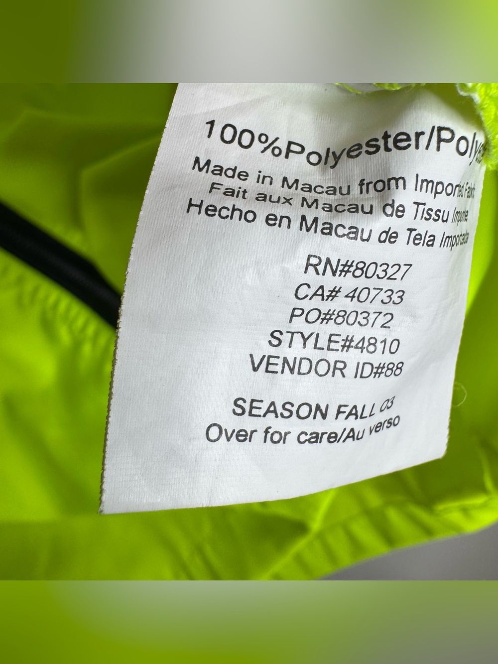 Pearl Izumi Women’s Lightweight Shell Cycling Jacket Medium Bright Green Zip - Picture 7 of 11